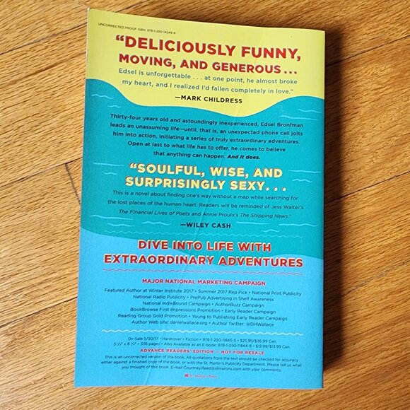 NWOT Extraordinary Adventures Paperback Novel By Daniel Wallace - Picture 8 of 10